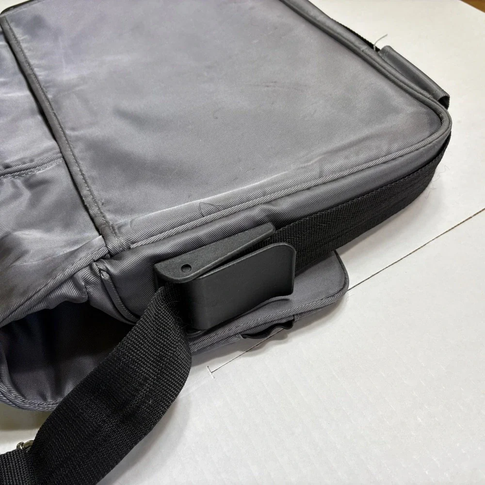 DELL Messenger Bag‎ Men's OS Gray Laptop Briefcase Tech Commuter Utility